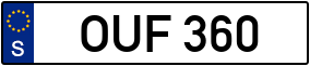 Trailer License Plate